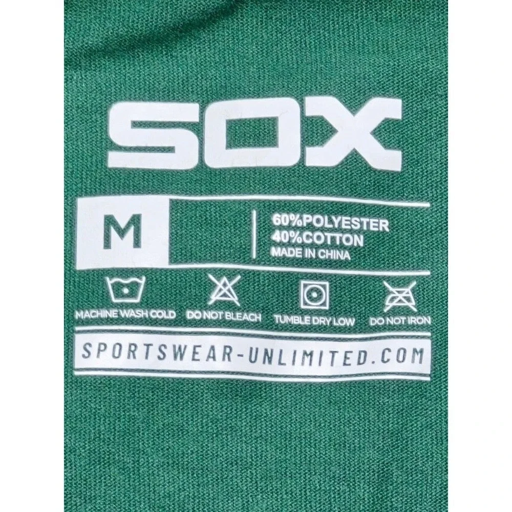 Chicago White Sox Shamrock‎ Miller Lite Rugby Polo Shirt Size M MLB Baseball